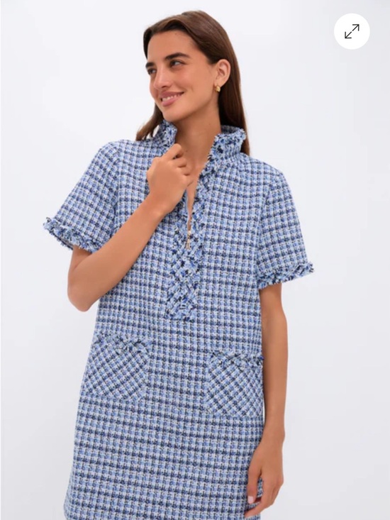 Tuckernuck Dresses & Skirts - Tuckernuck Blue Multi-Tweed Ophelia Dress